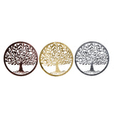 Decorazione da Parete DKD Home Decor Metallo Albero (3 pcs) (40 x 1 x 40 cm) - zannishop