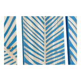 Quadro DKD Home Decor Leaf Frunze (3 pcs) (25 x 3 x 48 cm)