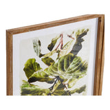 Quadro DKD Home Decor Plants Frunze (2 pcs) (50 x 2.5 x 70 cm)