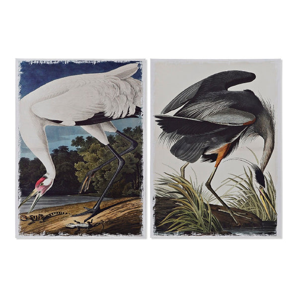 Quadro DKD Home Decor Heron (50 x 1.8 x 70 cm)