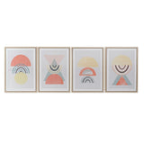 DKD Home Decor Abstecct Pope (4 PCs) (50 x 2,7 x 70 cm)