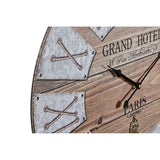 Wall Watch DKD Home Decor Grand Hotel Metal Holz MDF (2 PC) (58 x 4 x 58 cm)