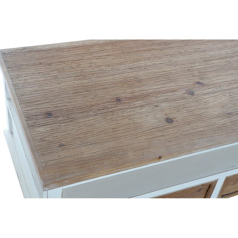 DKD Home Couchtisch Dekor Brad Metall Weiß Holz MDF (120 x 60 x 48 cm)