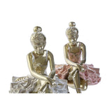 Statua Decorativa DKD Home Decor Ballerina di Rumba Resina (2 pcs) (13.5 x 7.5 x 9 cm) - zannishop