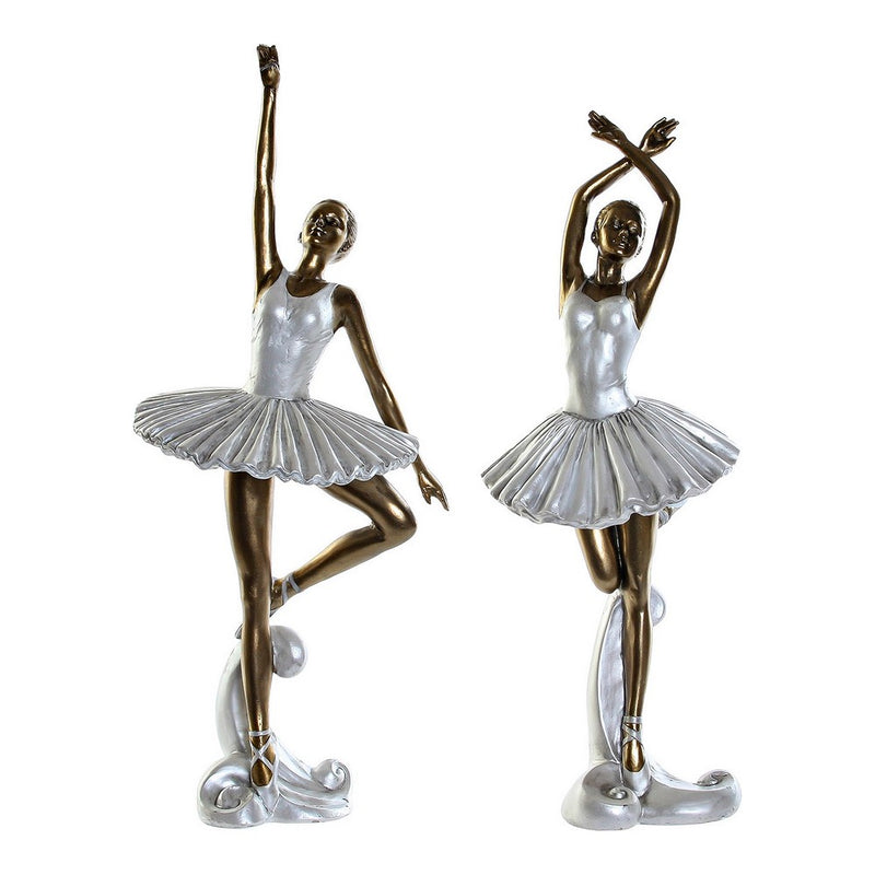 Statua Decorativa DKD Home Decor Ballerina Classica Resina (14 x 14 x 34 cm) (2 pcs) - zannishop