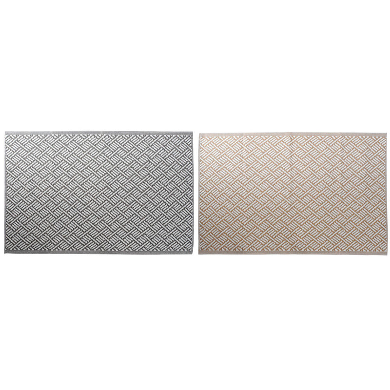 Tappeto DKD Home Decor Grigio polipropilene (150 x 210 x 1 cm) (2 pcs) - zannishop