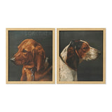 Quadro DKD Home Decor Dog Cane (2 pcs) (38 x 3 x 43 cm)