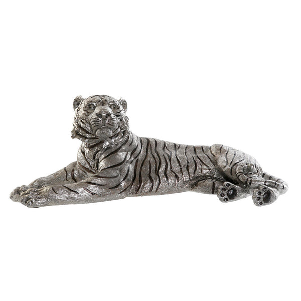 Statua Decorativa DKD Home Decor Tigru Argentato Nero Resina (75 x 40 x 28 cm) - zannishop