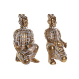 Statua Decorativa DKD Home Decor Resina Finitura invecchiata (2 pcs) (20 x 19 x 42 cm) - zannishop