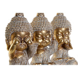 Statua Decorativa DKD Home Decor Resina Buda Finitura invecchiata (3 pcs) (9 x 8 x 19 cm) - zannishop