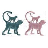 Statua Decorativa DKD Home Decor Resina Scimmia (2 pcs) (22.5 x 8 x 27.5 cm) - zannishop