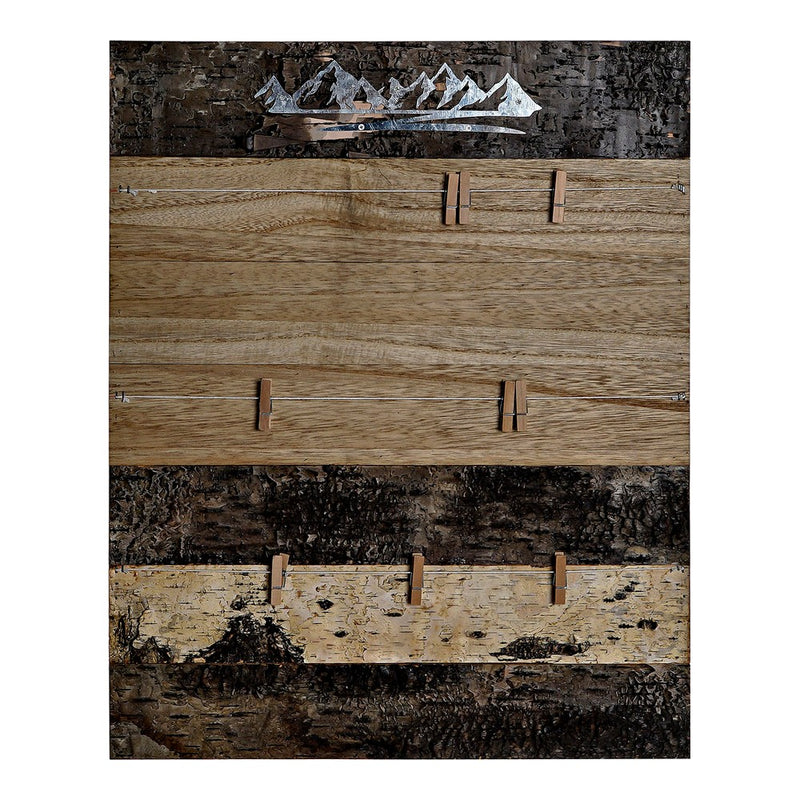 DKD Home Portfot Metal Wood Decor (40 x 2 x 50 cm)