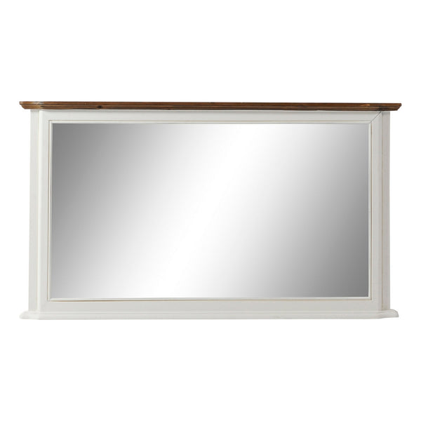 Miroir mural DKD décoration intérieure Miroir brun bois blanc de Paulownia (115 x 6 x 64 cm)