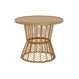 Tavolo aggiuntivo DKD Home Decor Rattan (61.5 x 61.5 x 51 cm)