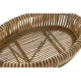 Tavolo aggiuntivo DKD Home Decor Nero Metallo Rattan (54 x 36 x 60 cm)