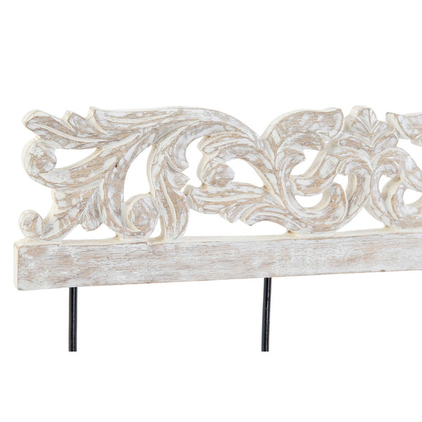 Appendiabiti da parete DKD Home Decor Metallo Legno di mango Indiano (43 x 7 x 19 cm)