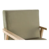 DKD Home Sesselgrüner Dekor Polyester Holz MDF (62 x 62 x 77 cm)