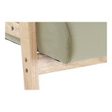 DKD Home Sesselgrüner Dekor Polyester Holz MDF (62 x 62 x 77 cm)