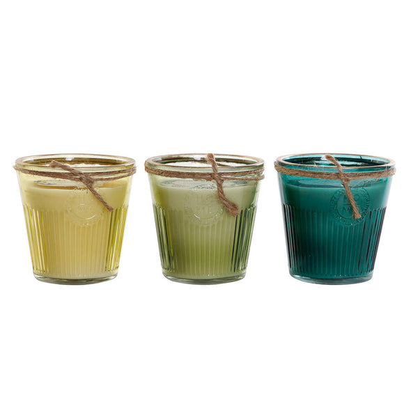 DKD Home Decor Citronella Candle Shabby Chic (11 x 11 x 11 cm) (3 pc)