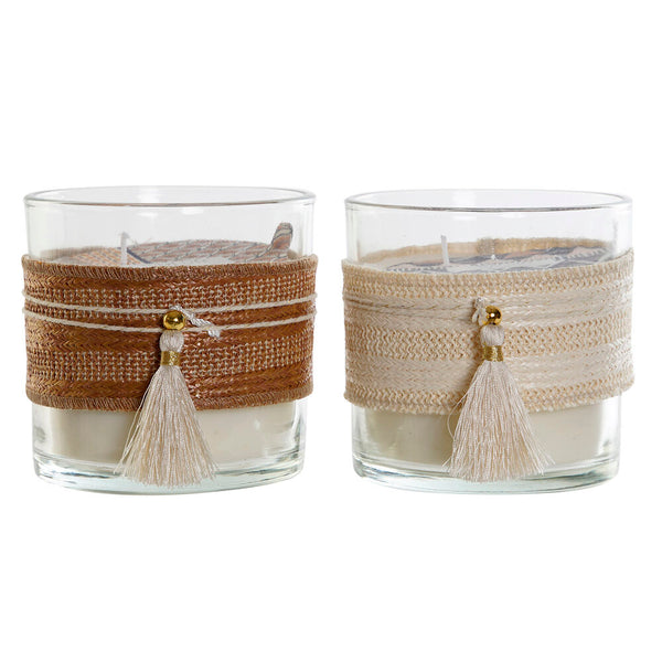 DKD Home Decor Citronella Candle (2 pcs) (10 x 10 x 10 cm)