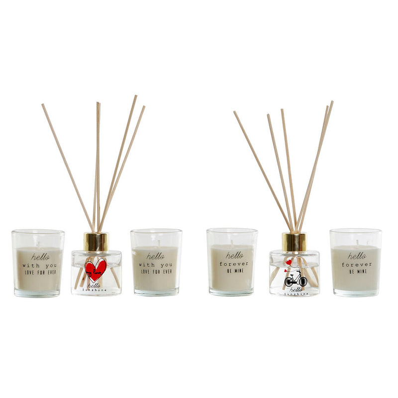 DKD Home Decor Candle (4,5 x 4,5 x 6 cm) (3 pcs) (2 pc) (5 x 5 x 6 cm)