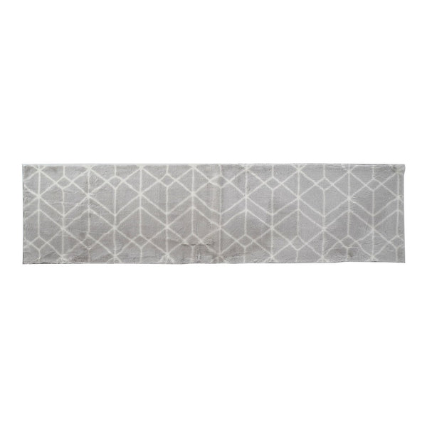 Tappeto DKD Home Decor Grigio Chiaro Poliestere (60 x 240 x 1 cm) - zannishop