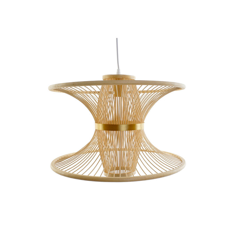 Lampadario DKD Home Decor Bambù Dorato Marrone Chiaro (46 x 46 x 34 cm)