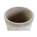 DKD Home Vase Ciment Grey Decor (12,5 x 12,5 x 11,5 cm)