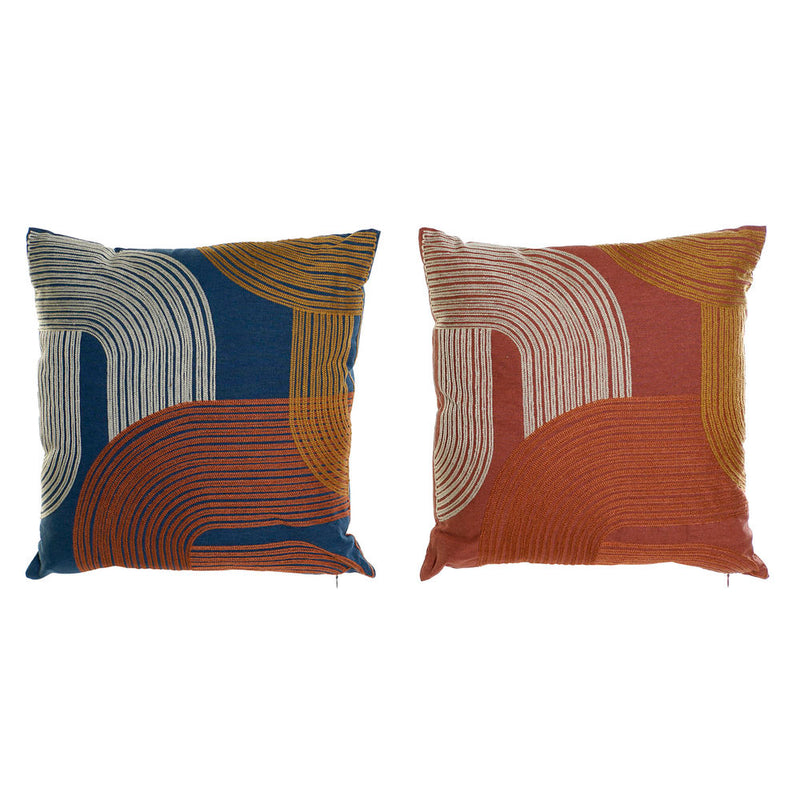 Cuscino DKD Home Decor Anni 60 Cotone (2 pcs) (45 x 10 x 45 cm) - zannishop