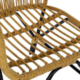 Chaise de jardin DKD Dec Home Decor Metal Rattan (51 x 61 x 81 cm)