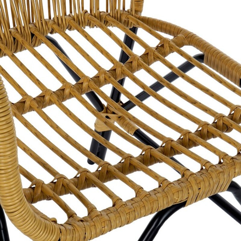 Chaise de jardin DKD Dec Home Decor Metal Rattan (51 x 61 x 81 cm)