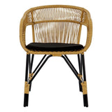 Chaise de jardin DKD Dec Home Decor Metal Rattan (51 x 61 x 81 cm)