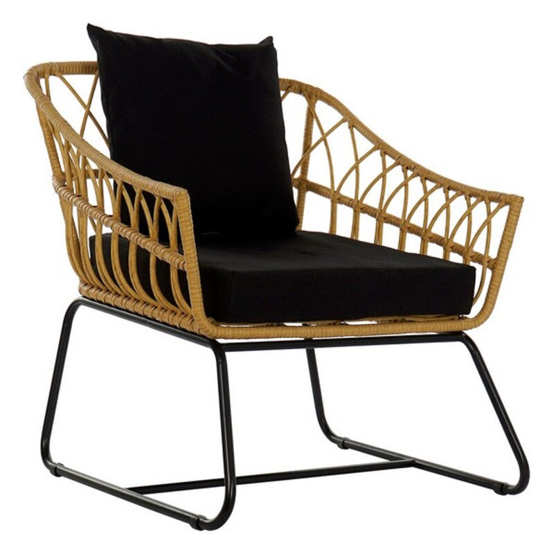 Chaise de jardin dkd décoration intérieure en métal en métal (76 x 58 x 80 cm)