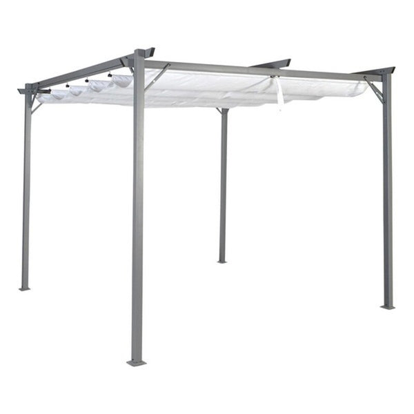 Pérgola DKD Home Decor Poliéster Acero (290 x 290 x 230 cm)