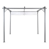 Pérgola DKD Home Decor Poliéster Acero (290 x 290 x 230 cm)