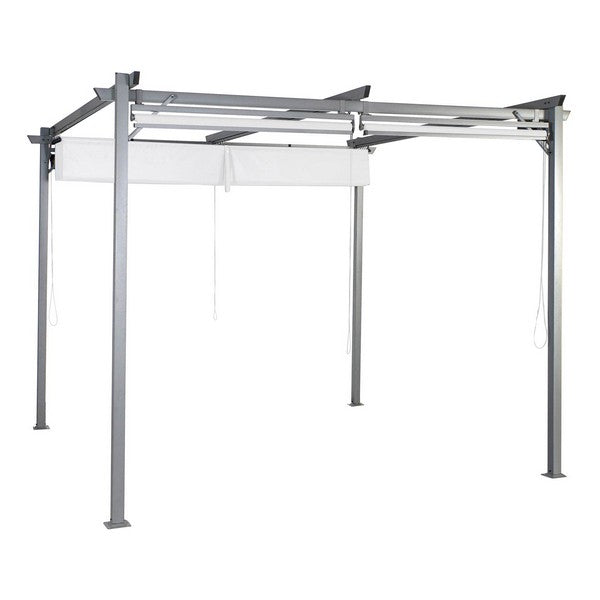 Pérgola DKD Home Decor Poliéster Acero (290 x 290 x 230 cm)