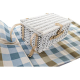 DKD Home Decor Cestino Picnic Vimini (16 PC) (44 x 30 x 20 cm)