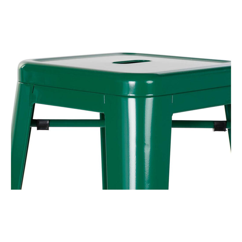 Sgabello DKD Home Decor Verde Metallo (43 x 43 x 76 cm)