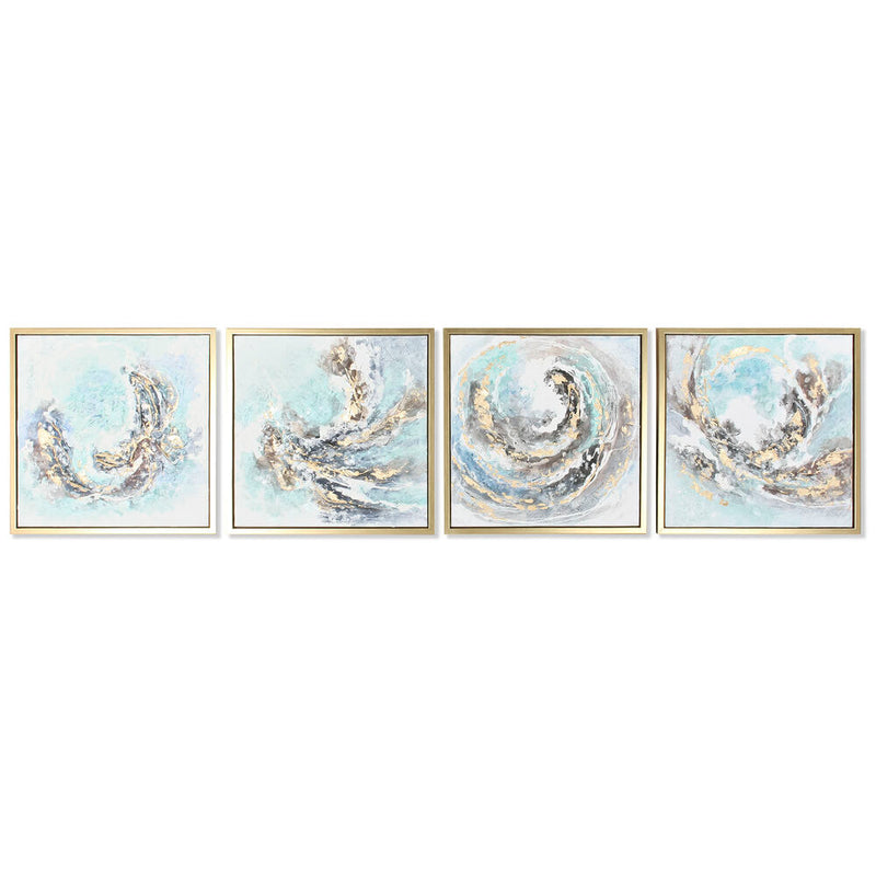 Quadro DKD Home Decor Abstract (4 pcs) (55 x 4 x 55 cm)