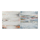 Quadro DKD Home Decor Sea Abstract (2 pcs) (100 x 3.5 x 100 cm)