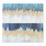 DKD Home Decor Rain Abstract (2 PCS) (150 x 4 x 70 cm)