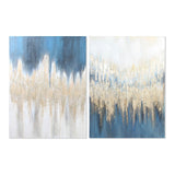 DKD Home Decor Picture Abstract Canvas (2 PC) (90 x 3.8 x 120 cm)