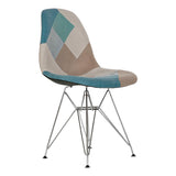 DKD Home Chair Decor Polyester en métal (47 x 49 x 83 cm)