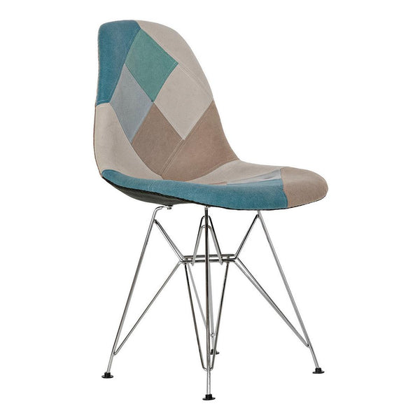 DKD Home Chair Decor Metall Polyester (47 x 49 x 83 cm)