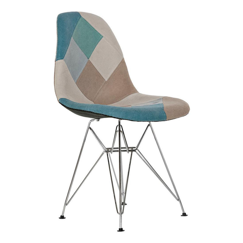 DKD Home Chair Decor Polyester en métal (47 x 49 x 83 cm)