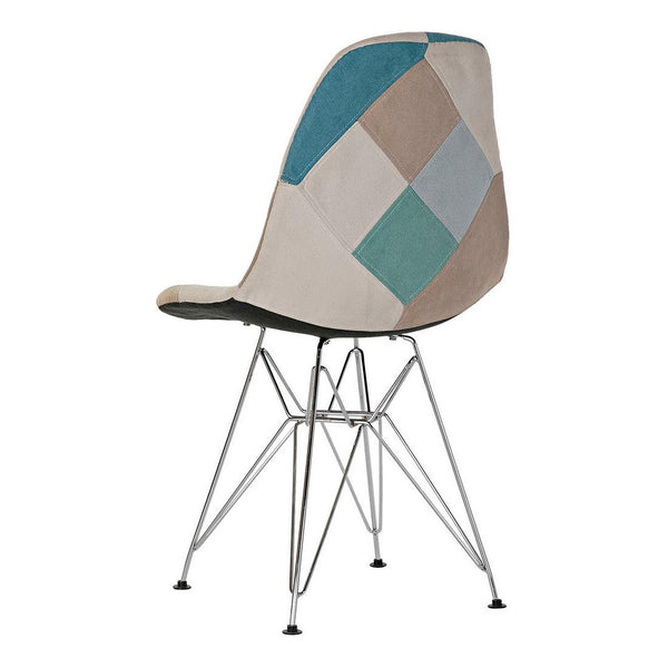 DKD Home Chair Decor Metall Polyester (47 x 49 x 83 cm)