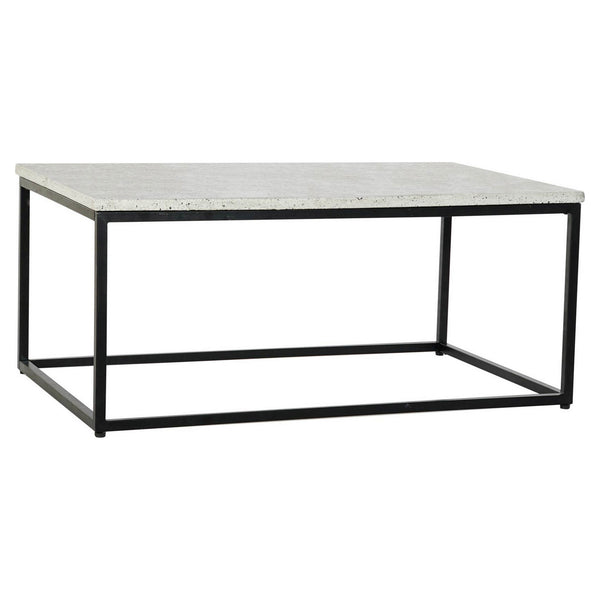 Table adicional DKD Decoración del hogar Piedra de hierro negro negro (100 x 61 x 44 cm)