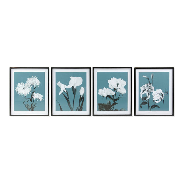 DKD Home Decor Flowers Fiori (4 pcs) (55 x 2,5 x 70 cm)