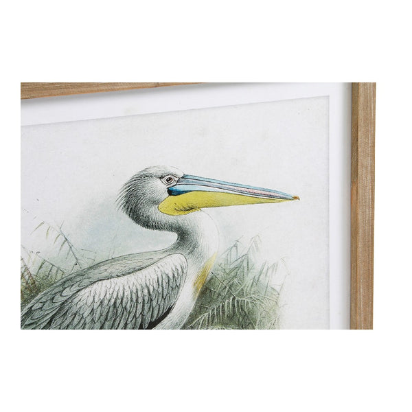 DKD Home Decor Pelican Picture (2 pcs) (60 x 2 x 60 cm)