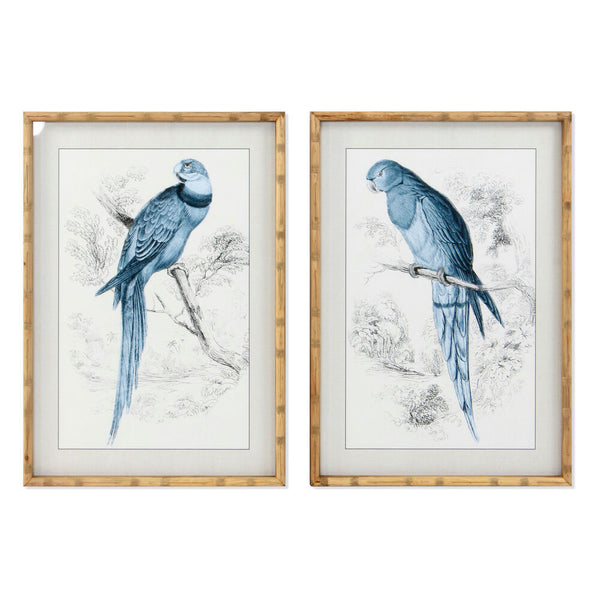 DKD Home Decor Pappagallo Picture (50 x 2,8 x 70 cm) (2 pc)